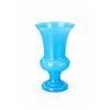 Image 2 : Blue Art Glass: One Urn-Shaped Vase and Three Round Shallow Bowls