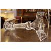 Image 13 : Saint-Louis France Crystal Candlestick with Faceted Design