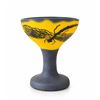 Image 1 : Gallé French Cameo Glass Vase with Dragonfly Motif, Acid-Etched and Signed