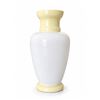 Image 3 : Hand-Painted Opaline Vase with Portrait of Woman and Floral Accents