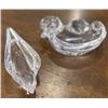 Image 9 : Val Saint Lambert Crystal Bird Sculptures, Two Pieces, Signed