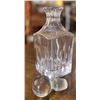 Image 5 : Waterford Crystal Spirit Decanter with Stopper, Square Cut Design