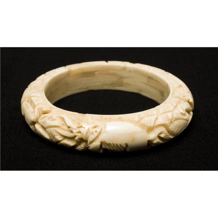 Bone Bangle 2 Chinese Carved Bone Bangle Bracelets
