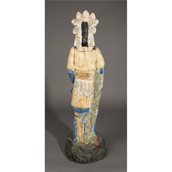 Vintage Ceramic Indian Chief Statue