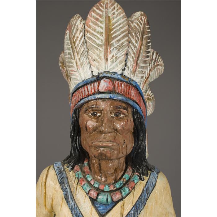 Vintage Ceramic Indian Chief Statue