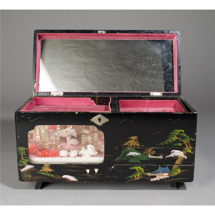 Vintage Japanese Lacquered Jewelry Box