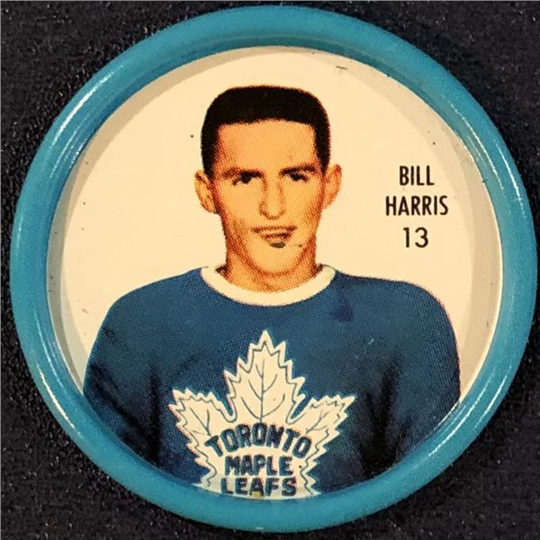1962-63 SHIRRIFF NHL ALL STARS METAL COIN - BILLY HARRIS