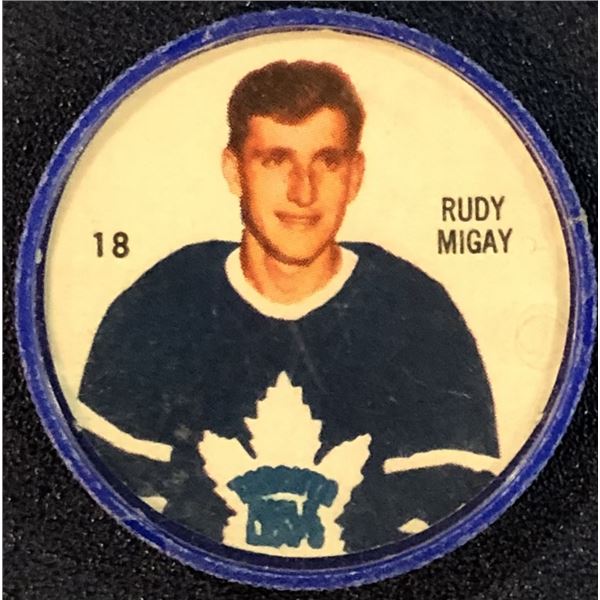 1960-61 SHIRRIFF NHL COIN - RUDY MIGAY