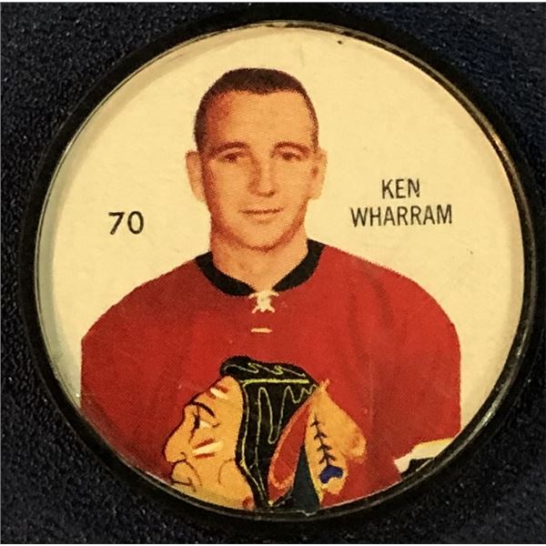 1960-61 SHIRRIFF NHL COIN - KEN WHARRAM (HOF)