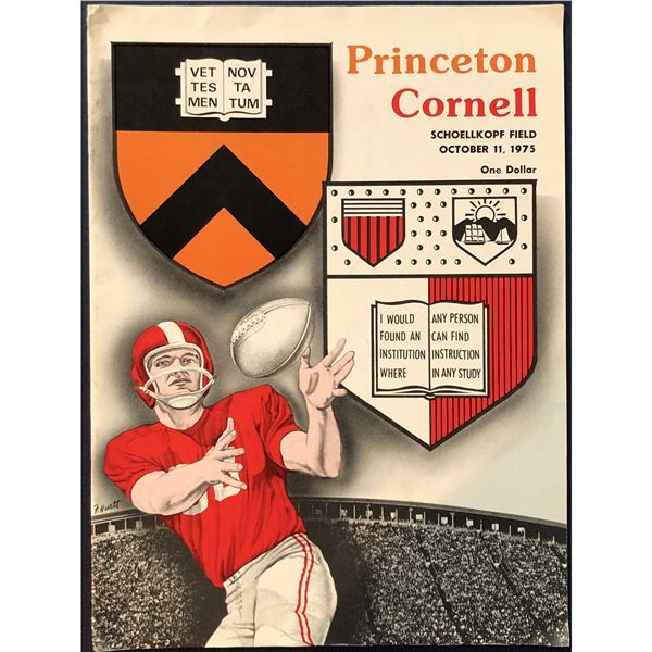 1975 CORNELL FOOTBALL GAME PROGRAM