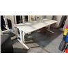 Image 1 : OFITA WHITE 78"X31" ELECTRIC SIT/STAND COMPUTER TABLE