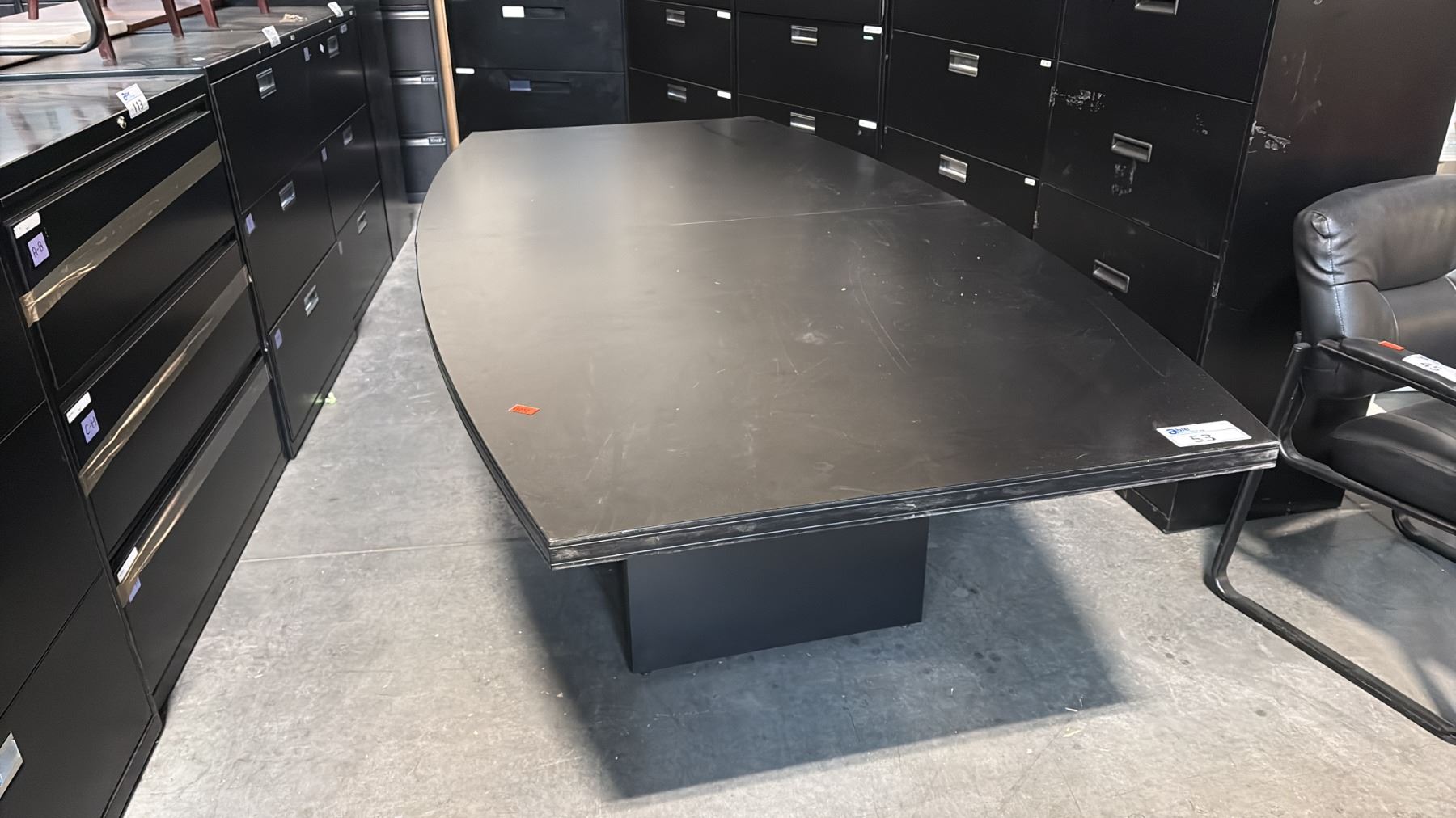 BLACK 8'X4' BOARDROOM TABLE - Able Auctions
