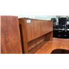 Image 3 : CHERRY CORNER COMPUTER DESK COMES WITH HUTCH APPROX 6'X6'