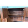 Image 4 : CHERRY CORNER COMPUTER DESK COMES WITH HUTCH APPROX 6'X6'