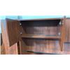 Image 4 : CHERRY CORNER COMPUTER DESK COMES WITH HUTCH APPROX 6'X6'
