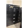 Image 2 : BLACK 5 DRAWER LATERAL FILE CABINET