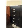 Image 1 : BLACK 5 DRAWER LATERAL FILE CABINET