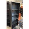 Image 3 : 3 BLACK ASSORTED 6' BOOKCASES