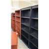 Image 4 : 3 BLACK ASSORTED 6' BOOKCASES