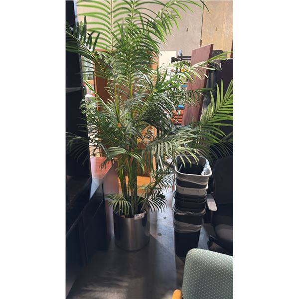 FAUX PLANT AND WASTE RECEPTACLES