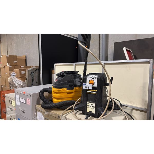 WET/DRY VACUUM AND ELECTRIC PRESSURE WASHER