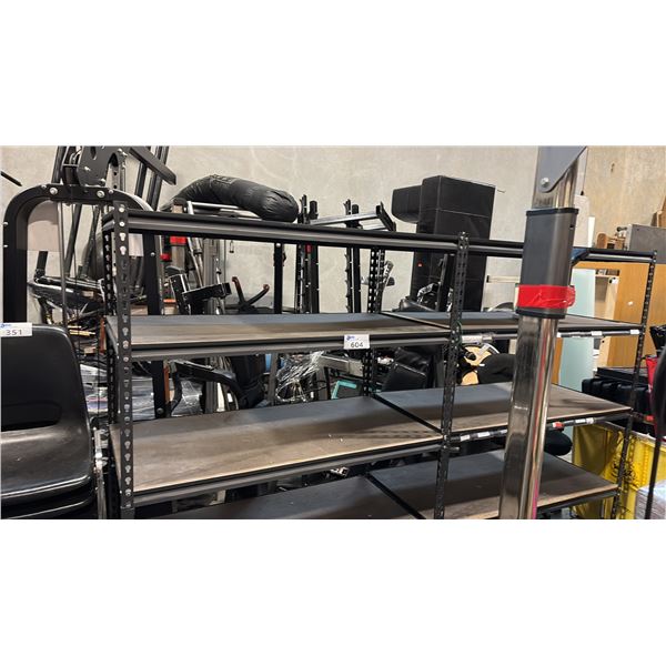BLACK 5-TIER METRO RACKINGS 48.0"W X 24.0"D X 72.0"H
