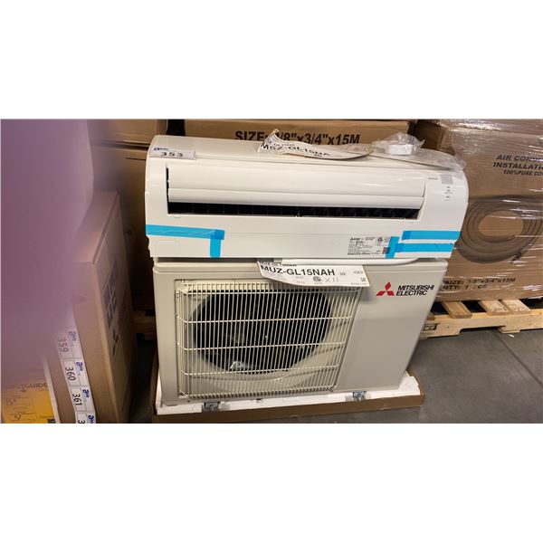 2 PC SET MITSUBISHI ELECTRIC MODEL MUZ-GL15NAH WALL-MOUNTED OUTDOOR HEAT PUMP UNIT