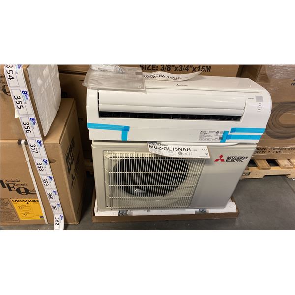 2 PC SET OF MITSUBISHI ELECTRIC MODEL MUZ-GL15NAH WALL-MOUNTED OUTDOOR HEAT PUMP UNIT