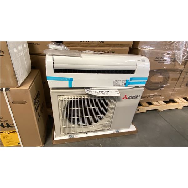 2 PC SET OF MITSUBISHI ELECTRIC MODEL MUZ-GL15NAH WALL-MOUNTED OUTDOOR HEAT PUMP UNIT