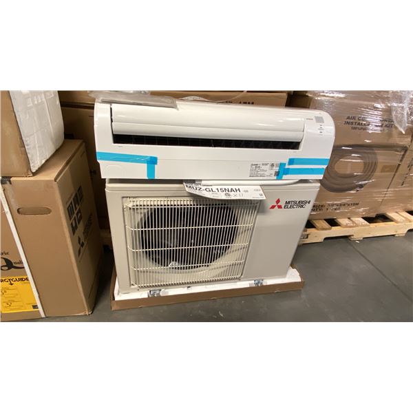 2 PC SET OF MITSUBISHI ELECTRIC MODEL MUZ-GL15NAH WALL-MOUNTED OUTDOOR HEAT PUMP UNIT