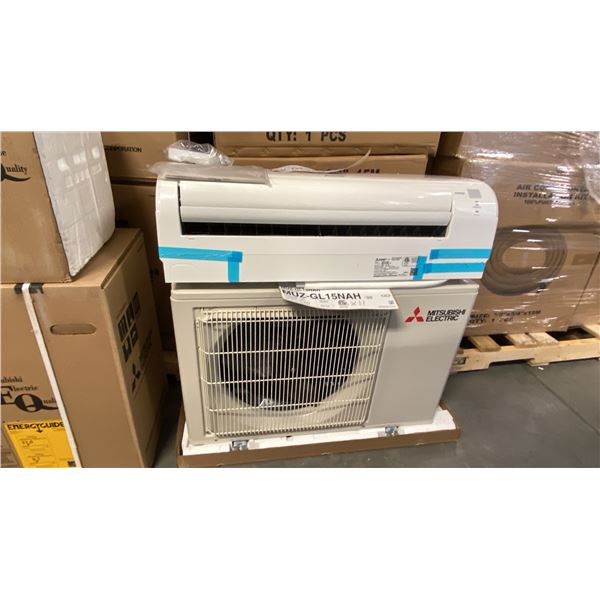 2 PC SET OF MITSUBISHI ELECTRIC MODEL MUZ-GL15NAH WALL-MOUNTED OUTDOOR HEAT PUMP UNIT