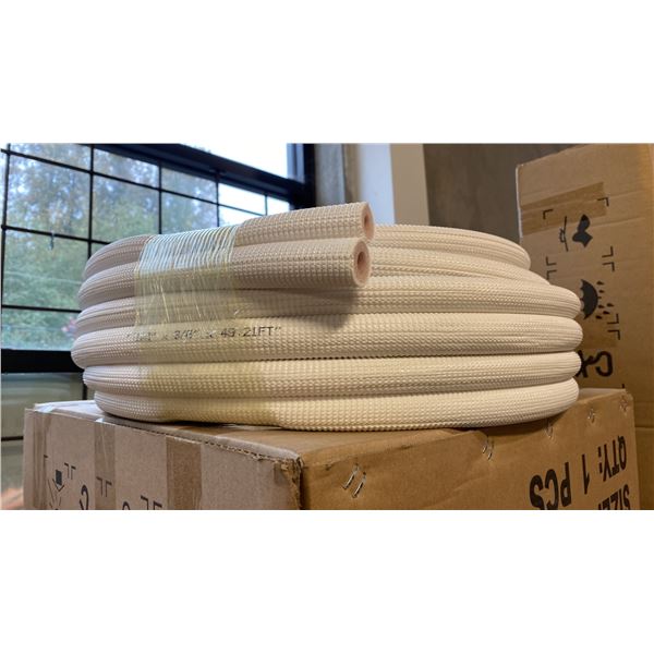 GROUP OF 5 1/4"X3/8"X49.21FT INSULATED PAIR COILS