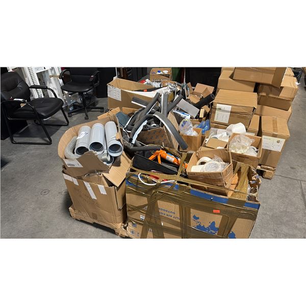 MIXED BRAND PVC FITTINGS, FOAM PIPE INSULATION, ELECTRICAL BOXES AND INSTALLATION SUPPLIES