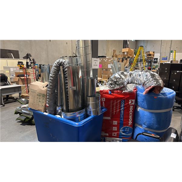 SPIRAL GALVANIZED PIPE SNAP-LOCK RIGID SHEET METAL AND FLEXIBLE FOIL VENTILATION DUCTING SUPPLIES