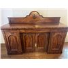 Image 1 : Mahogany Sideboard With Carved Back Panel