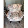 Image 1 : Upholstered Armchair With Botanical Print