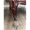Image 6 : Carved Wood Victorian Red Velvet Settee