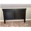 Image 1 : Black Wood Queen Size Headboard