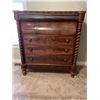 Image 1 : Mahogany Chest of Drawers with Spiral Columns