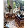 Image 1 : Decorative Lantern, Metal Lamp, Books, and Tray