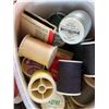 Image 3 : Sewing Machine Accessories Tin and Supplies
