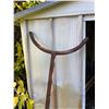 Image 3 : Antique Iron Two-Wheel Barrel Warehouse Cart