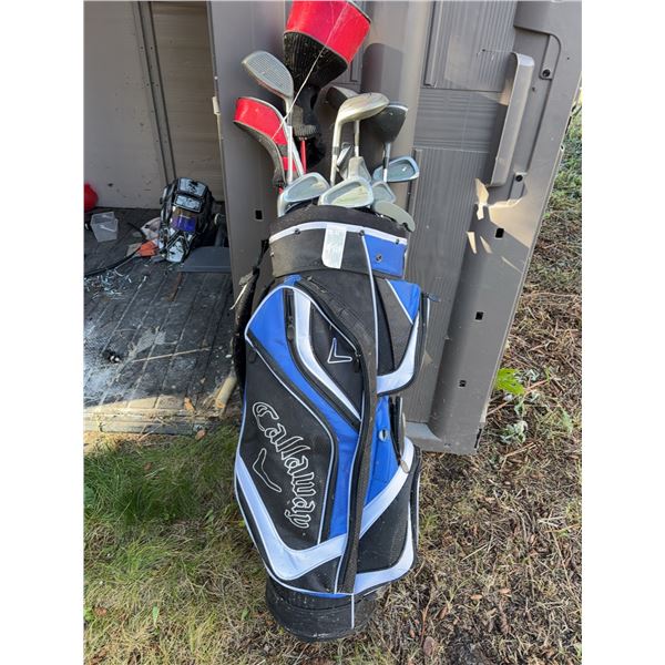 Callaway Golf Bag With Challenger Irons Set