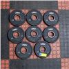 Image 1 : BAILIFF SEIZED: 8X UMAX RUBBER PLATES 2.5LBS EACH
