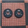 Image 1 : BAILIFF SEIZED: 2X UMAX RUBBER WEIGHT PLATES - 5LB