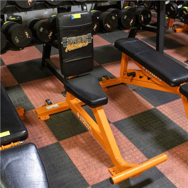 BAILIFF SEIZED: IRON NATION 90° DUMBBELL BENCH