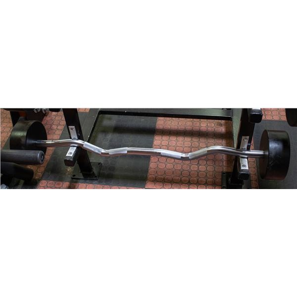 BAILIFF SEIZED: UMAX PREACHER CURL BAR 70LB