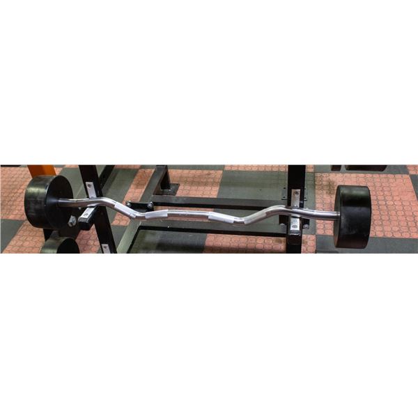 BAILIFF SEIZED: UMAX PREACHER CURL BAR 80LB