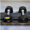 Image 1 : BAILIFF SEIZED: 2X UMAX RUBBER DUMBBELLS 17.5LB