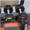 Image 1 : BAILIFF SEIZED: 2X UMAX RUBBER DUMBBELLS 52.5LB